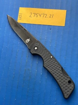 Gerber US1 Pocket Knife Lockback Plain Edge Blade USA - Image 1 of 4