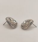Earring Women's Beautiful Modern Jewelry of iron Glass Color Silver Cm-1.5 Gram9