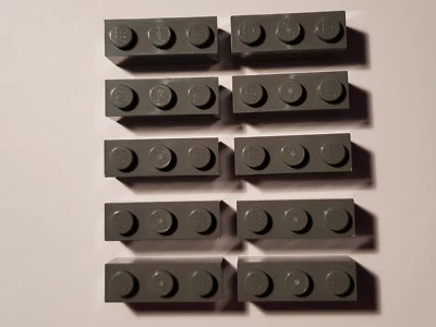 Lego 10 x 3622 Básico Piedra 1 x 3 Gris Oscuro 4211104 (#BC04) Dark Bluish Gris - Imagen 1 de 2