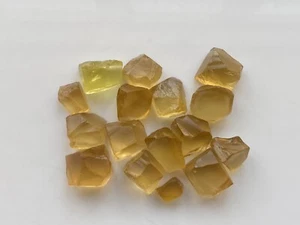 Facet Grade Clean Natural Citrine Rough Gemstone  25 Grams 16 stones - Picture 1 of 4