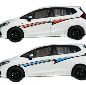 Graphics Waist Line Stripe Car Sticker For Honda Fit Side Door Vinyl Decals Kit - Picture 1 of 6