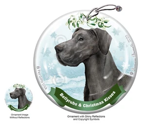 Adorno de ruinas y besos - sin recortar azul gran danés - Imagen 1 de 1