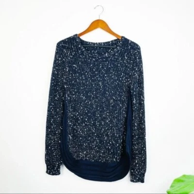 Suéter grueso FOREVER 21 azul jaspeado M Foto 1 de 4