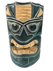 Ocean & Fishing Tiki Mask 8" - Hand Carved | #dpt514220 - Picture 1 of 1