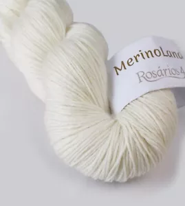 Merino Wool Yarn 4ply - Undyed Wool Superwash Super Fine Sock Fingering - 100g - Picture 1 of 6