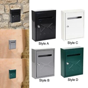 Wall Mounted Locking Drop Box Mailbox Multipurpose for Newspapers Sturdy - Picture 1 of 24