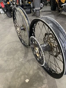 For Kawasaki 21/19 Carbon Dubya Wheels Set KX250F KX450F 06-18 KX125 KX250 06-13 - Picture 1 of 5