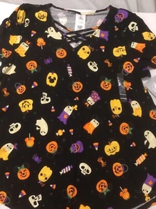 Top de moda de Halloween 2021 con iconos de Mickey Mouse de los parques de Disney para mujer grande nuevo con etiquetas - Imagen 1 de 6