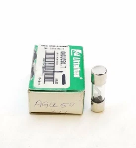 0AGU050.T Littelfuse 50Amp Glass Body Fuse Qty 1 Free Shipping Free Returns - Picture 1 of 4