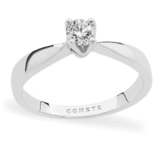 Anello solitario fidanzamento oro bianco e diamante 0,13 Comete ANB 2064 - Imagen 1 de 2