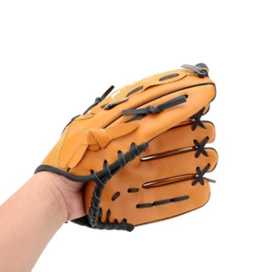12.5-inch Softball Baseball Left Hand Glove for Outdoor Team Sports (Yellow) - Picture 1 of 12