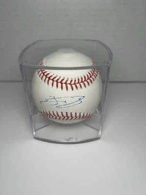 BO BICHETTE Blue Jays Autograph Auto Rawlings Official MLB Baseball Ball Case - Image 1 of 2