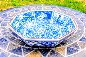 Vintage Arita Ware japanisches Porzellan blau & weiß mehrteilig Dekor Schüssel EUC - Bild 1 von 5
