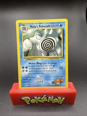 Misty's Poliwrath Gym Heroes Non-Holo Pokemon Rare 31/132 WOTC 2000 NM - Image 1 of 3