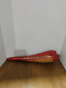 Vintage Large Painted  Guiro Dried Gourd Natural Musical Instrument - Picture 1 of 10