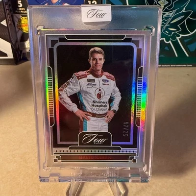 2025 Nascar Turn Four Racing - David Ragan - Silver Holo Red Parallel /25 - Image 1 of 4