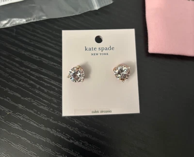 Pendientes Kate Spade circonita cúbica transparentes joyas para mujer - nuevos Foto 1 de 4