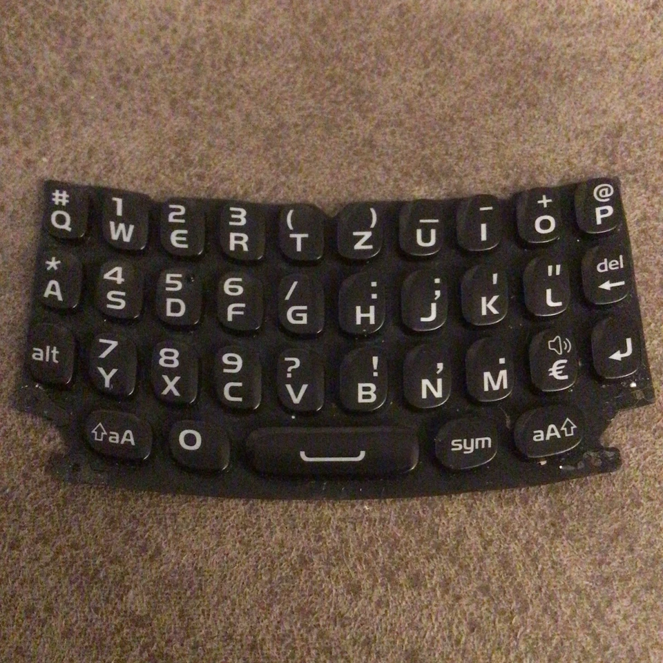 Replacement Blackberry Curve 9360 QWERTY Keypad Keymat - BLACK — 第 1/4 张图片