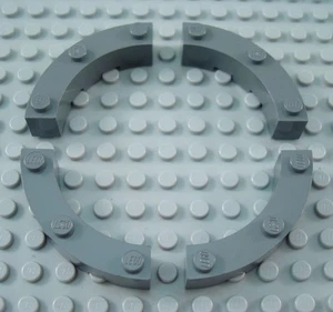 Lego Menge 4 dunkel bläulich grau 4x4 Makkaroni Steine Stücke - Bild 1 von 1