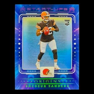 SHEDEUR SANDERS ROOKIE BLUE INSERT HOLO RARE SP 2025 RC Non Auto - BROWNS - Picture 1 of 6