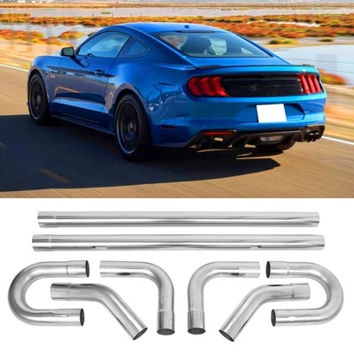 Прямая U-образная изогнутая труба оправка выхлопных труб для Ford Mustang GT 2,5 дюйма 8 шт. - Изображение 1 из 4