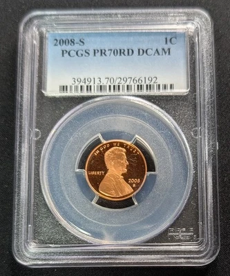 2008 S Proof Lincoln Memorial Cent ~ PCGS PR70 DCAM - Image 1 of 3