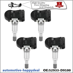 4X TPMS Tyre Pressure Sensor For Kia Sportage Hyundai 52933D9100 - Picture 1 of 6