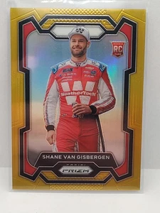 2024 PANINI PRIZM NASCAR RACING Gold Rookie Card SHANE VAN GISBERGEN RC /10 - Picture 1 of 2