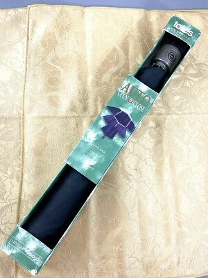 Guarda-chuva preto fechamento automático Estate TOTES novo na caixa ABRE com uma mão - Imagem 1 de 4