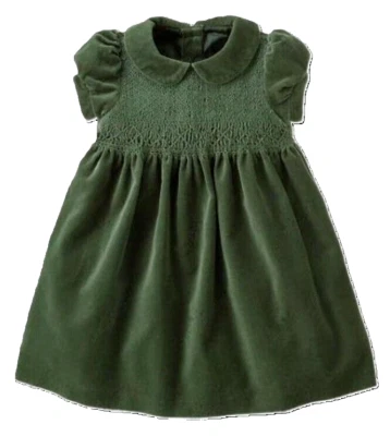 Vestido de terciopelo verde 4 4T vintage 2007 nuevo con etiquetas Gymboree Holiday Classics Foto 1 de 4