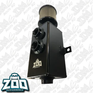 Zoo Performance 1 Litre Alloy Catch Can W/ Drain Black - Picture 1 of 3