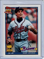 1991 Topps David Justice All-star Rookie