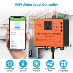 New Ortis Sump Pump Water Level Controller/Alarm Wi-Fi Check Water Level Status - Picture 1 of 6