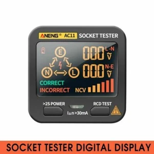 Digital Display Socket Tester Plug Polarity Phase Check Voltage Detector - Picture 1 of 9