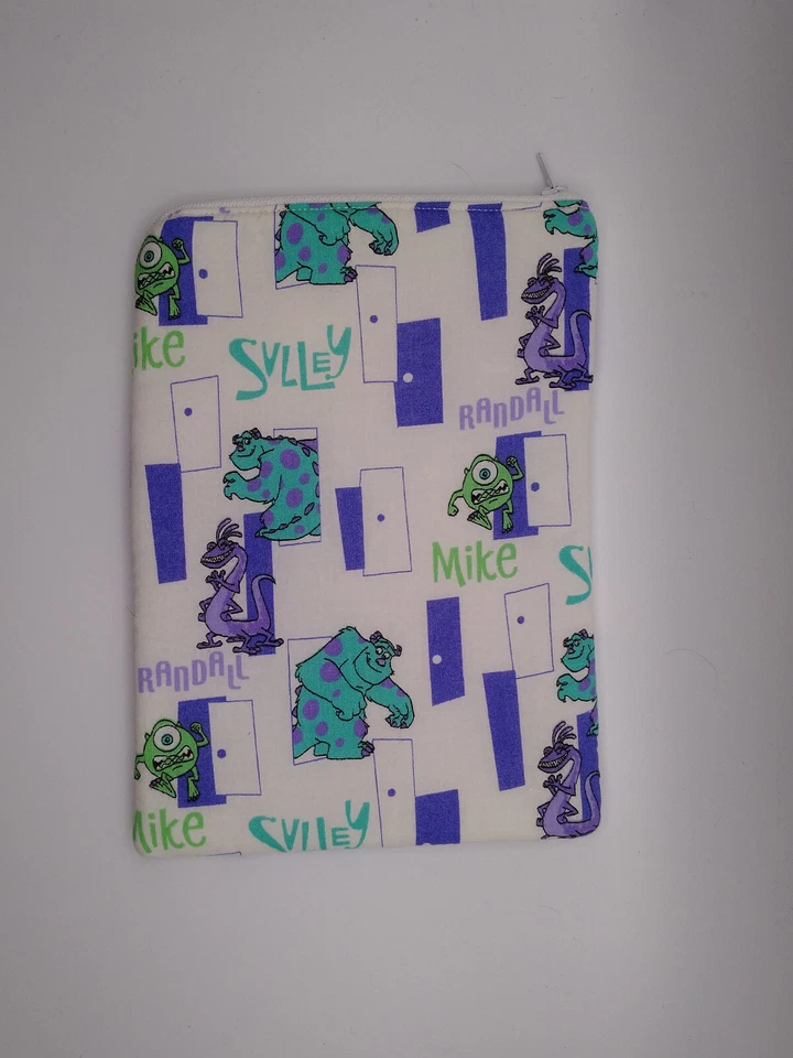 Handmade small zipper bag case pouch made with Monsters Inc Licensed fabric - Image 1 of 1