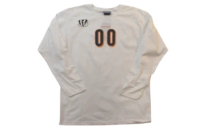 Reebok Womens NFL Cincinnati Bengals #00 White Long Sleeve Shirt NWT M, L - Image 1 of 4