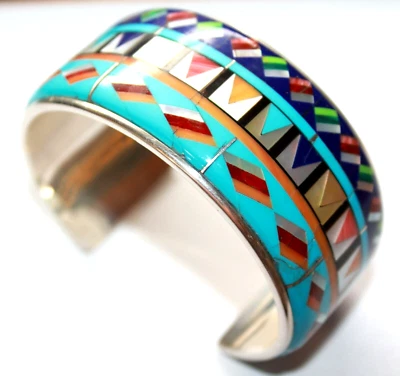Indianerschmuck Armreif 925 Silber Echtschmuck Silberschmuck TÜRKIS Armspange - Bild 1 von 4