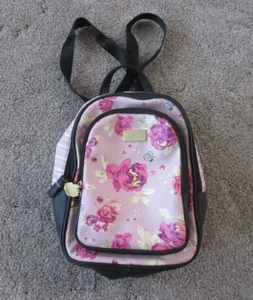 Betsey Johnson Luv Backpack Floral Rose with Bumblebees Design, VGC - Picture 1 of 12