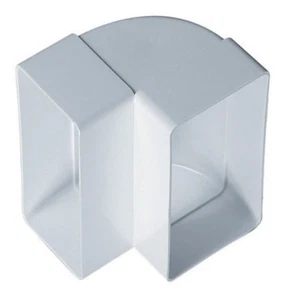 Rectangular Channel Elbow 55mm x 110mm 90 Degree Duct Tube Female Connector Bend - Picture 1 of 2