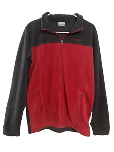 Columbia Fleece Jacket Boys Extra Large XL Red 18/20 Full Zip Sweatshirt Warm - Picture 1 of 3