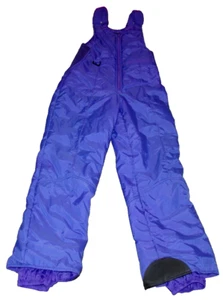 Vintage Raeurks Girls Size M Purple Bibs Overalls Ski Snowboarding Snow Pants - Imagen 1 de 9