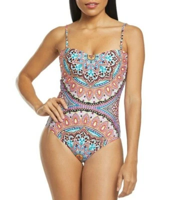 Kenneth Cole L61041 Serene Siren Mio peça única multicolorida feminina tamanho G - Imagem 1 de 4