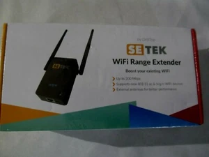 DrillTop SE TEK WiFi Range Extender Booster 300 mbps Black New - Picture 1 of 5