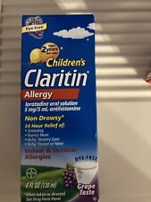Claritin Children's 24 Hour Non-Drowsy Allergy Oral Solution 5 mg/ 5 mL, Grape