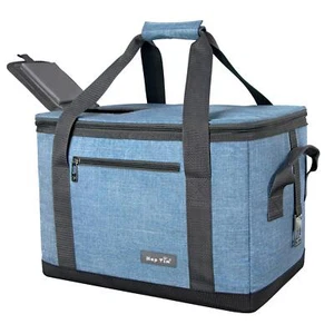 Soft Cooler Bag 40-Can Large Reusable Grocery Bags Soft Sided Collapsible Tra... - Picture 1 of 6