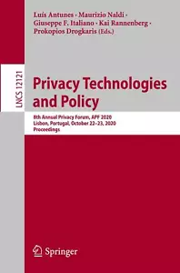 Privacy Technologies and Policy Luís Antunes (u. a.) Taschenbuch Paperback x