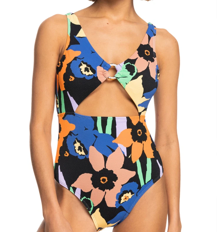 Roxy Color Jam One Piece Swimsuit Multi Size XL