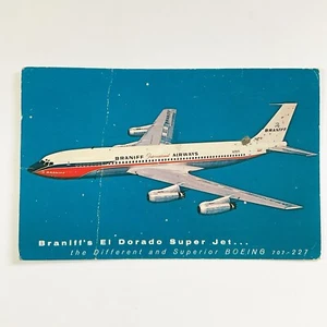 Postal Braniff's El Dorado Super Jet 1961 Boeing 707 227 - Imagen 1 de 7