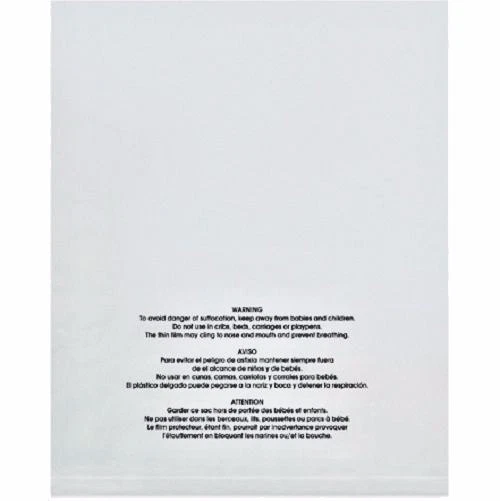 50 8x10" | Amazon FBA Approved | Resealable Suffocation Warning Bags 3 Languages - Image 1 of 1