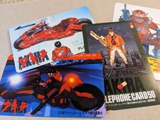 AKIRA Telephone Cards Bikes & Kaneda + Samurai - 4 Cards - Otomo - Hard to Find